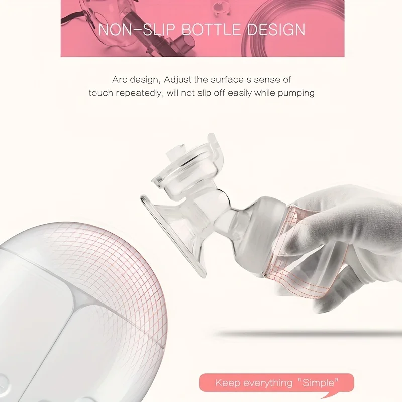 ZIMEITU Double Electric Breast Pumps Powerful Nipple Suction USB Electric Breast Pump Baby Milk Bottle Cold Heat Pad Nippl