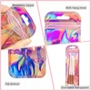 100Pc Resealable Holographic Pen Smell Proof Pouch Zipper Closure Beadable Packaging Bags for Pen Sealable Storage Bag 4