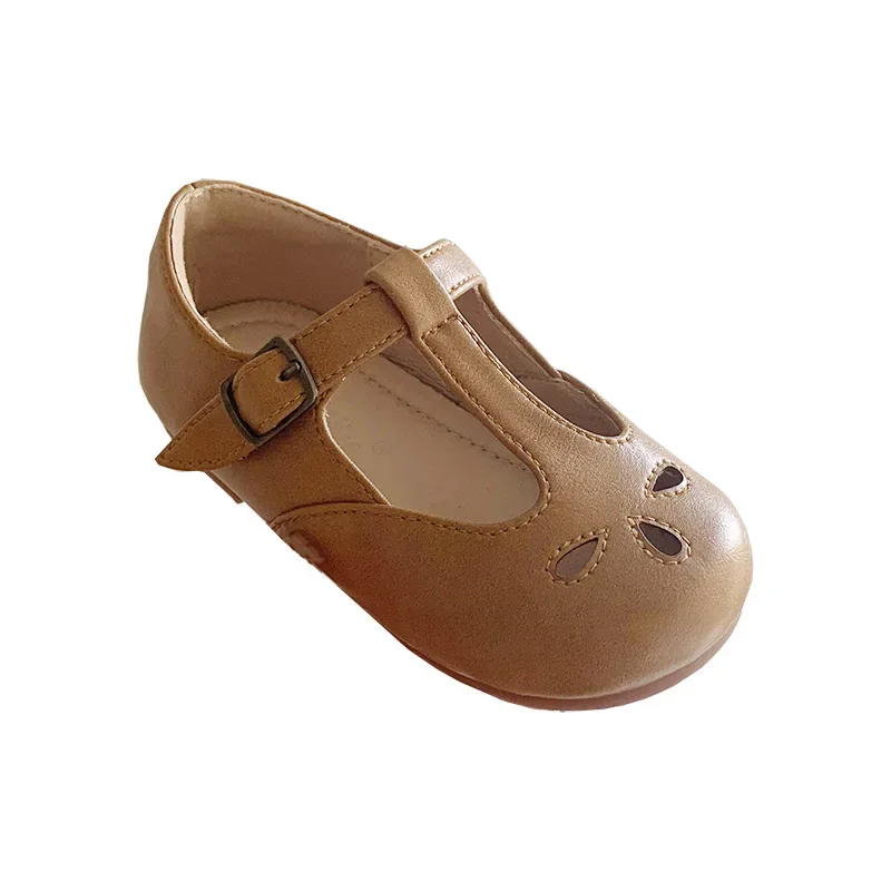 Leather Shoes, Girls Shoes, Girls Flats, Girls Sandals, Summer Retro Hollow