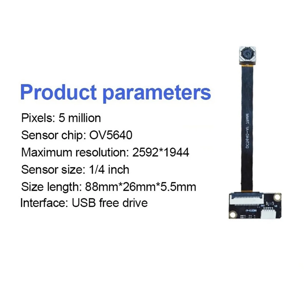 DIY 전자 부품용 비디오 카메라 모듈, 노트북 USB 드라이브 프리 모듈, 120 도 고정 초점, OV5640, 5 백만