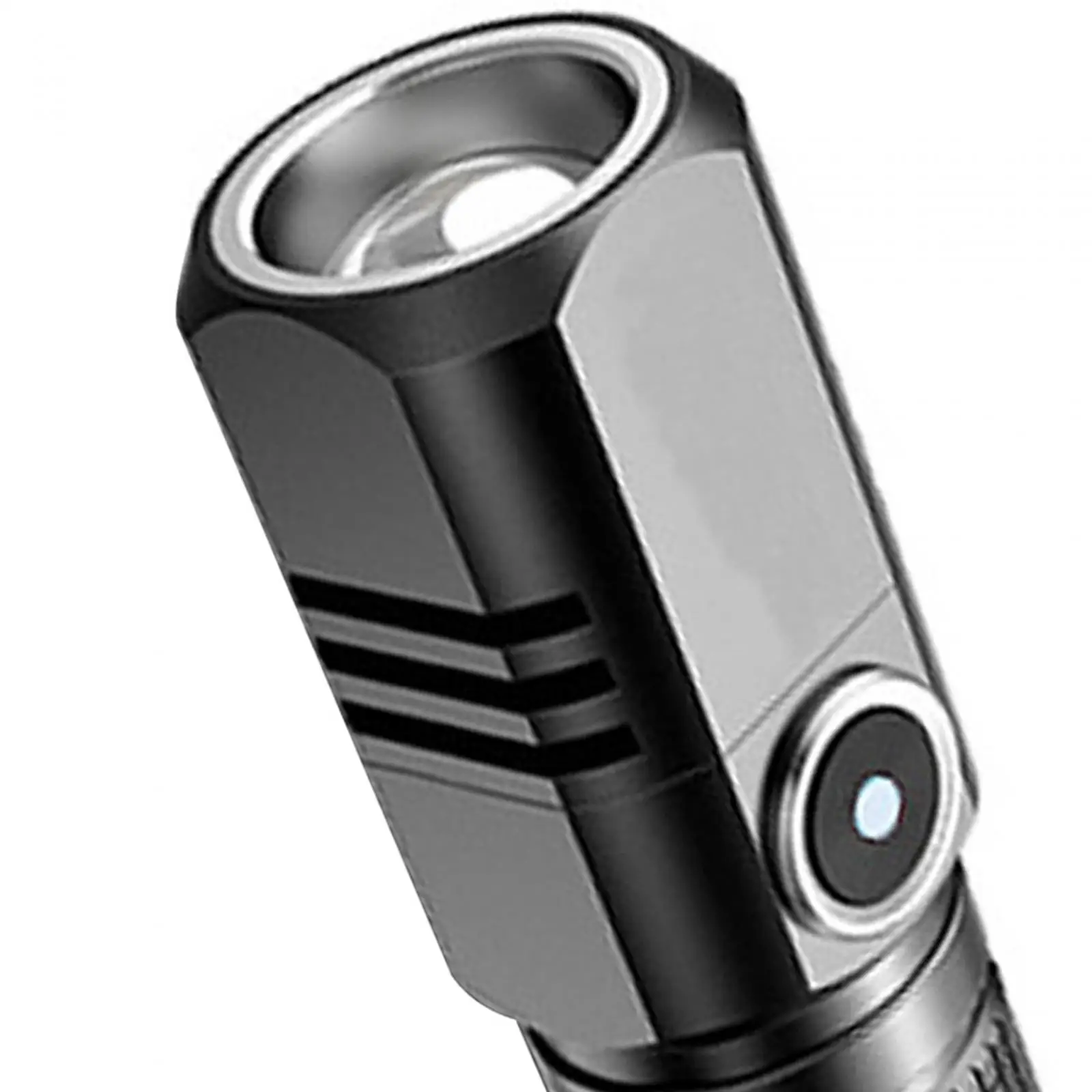 LED flashlight, mini flashlight, USB rechargeable, compact pocket flashlight,