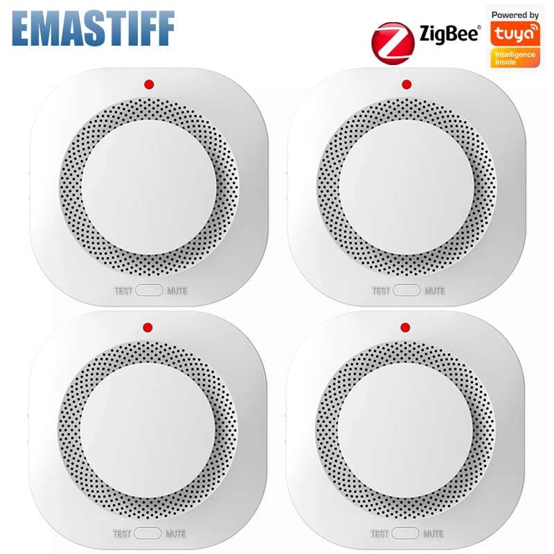 Smoke Detector Zigbee Smoke leak Detectors Prevention Smoke Sensor Tuya ...