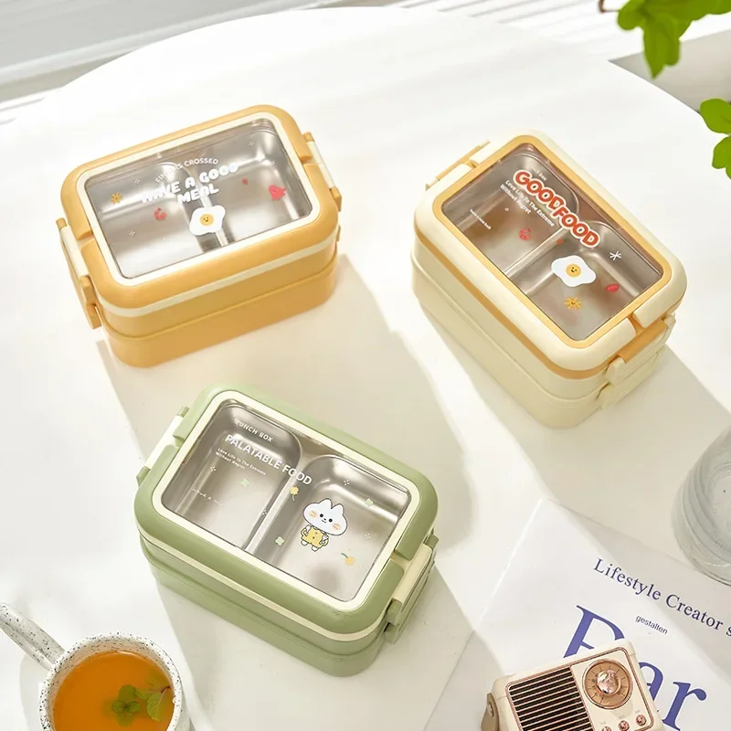 Stainless Steel Thermal Insulation Lunch Box for School Office