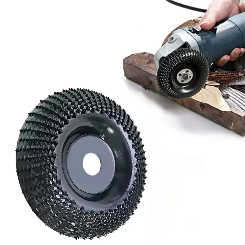 Wood Carving Disc Grinder Wheel 4 Inch Wood Shaping Wheel Grinding Shaping Angle Grinders 1PC