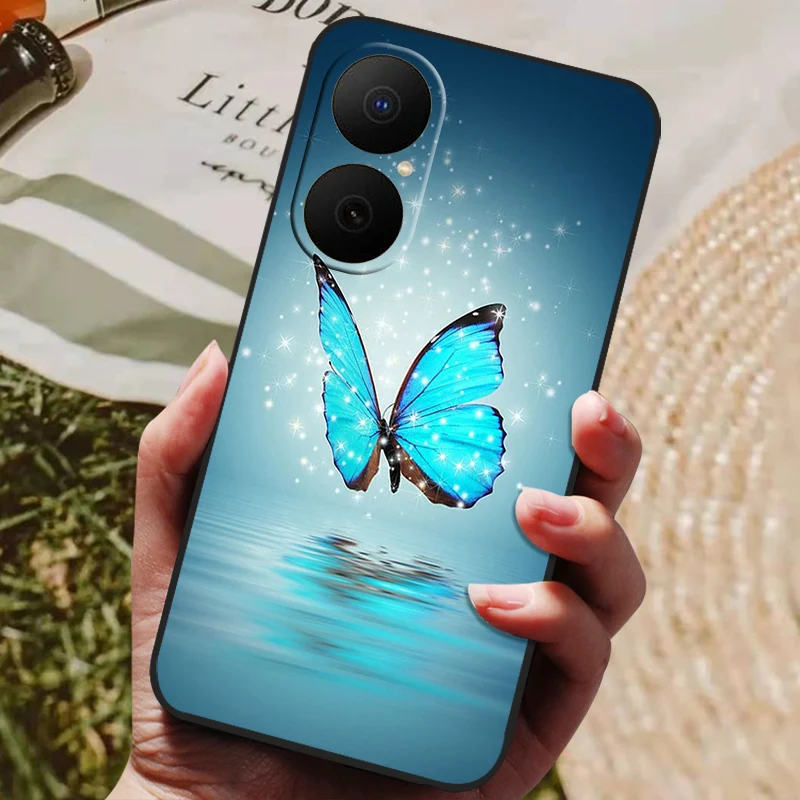 Shockproof Flower Astronaut Soft Silicone Phone Case Bumper Cover