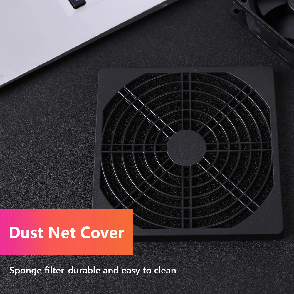 5Pcs 60mm 80mm 90mm PC Case Fan Dust Filter Screen Sponge Filter Lightweight Plastic Dustproof