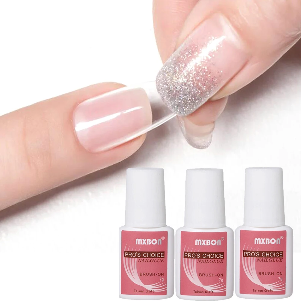 7g Fast-drying Nail Bond Glue Super Strong Adhesive False Nails Glue Acrylic Nail Tips Rhinestones Crystal Diamond Sticky Glue # 2
