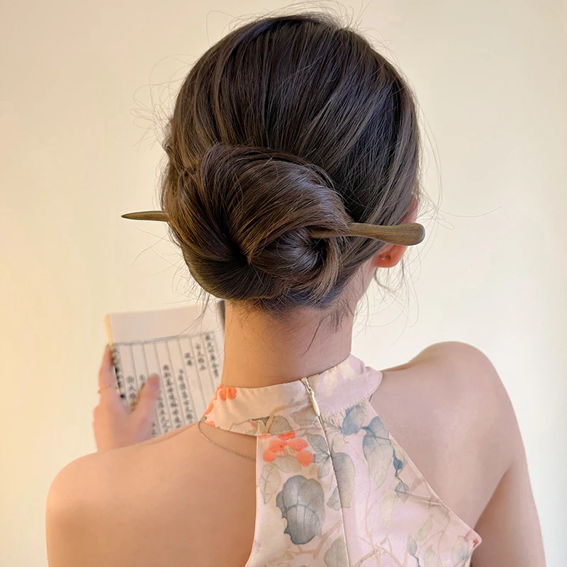 Vintage Wood Hair Sticks jewelry accessories hair accessory hair stick Pins Hairwear Hairpins Head Pins DIY Handmade Wooden Head Jewelry Hair Accessories Ornaments For Women