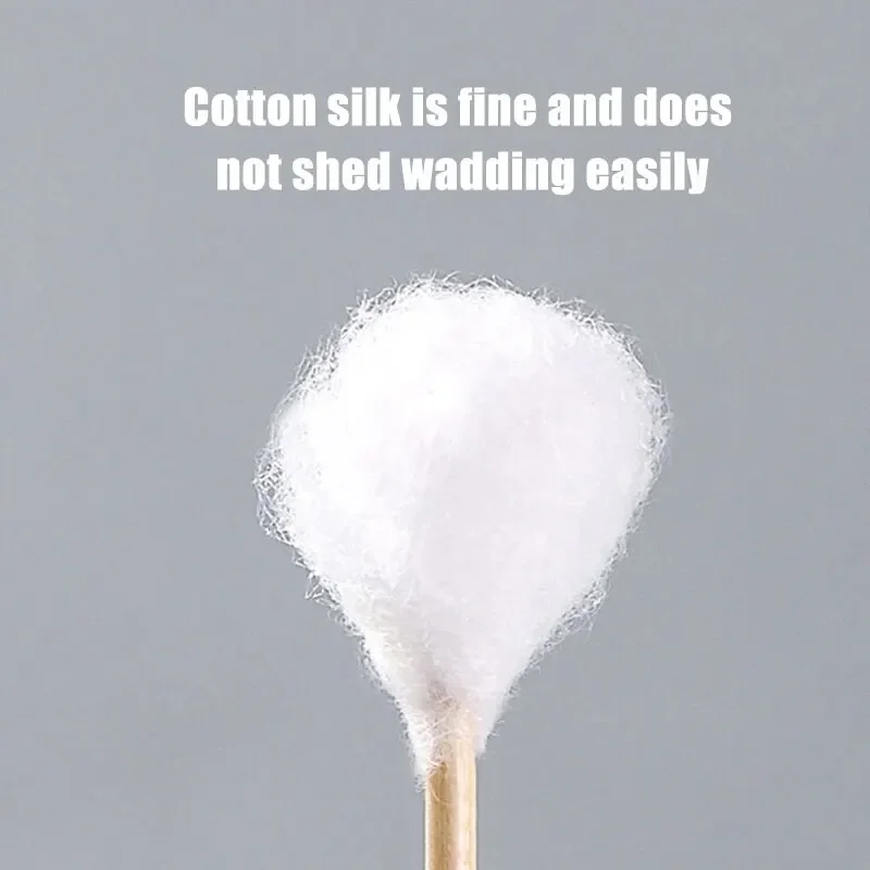Cotton Swabs 500PCS Disposable Cotton Swab Box With Double End Round Head for Makeup And Makeup Removal Daily Cleaning Pet Care Multi-purpose