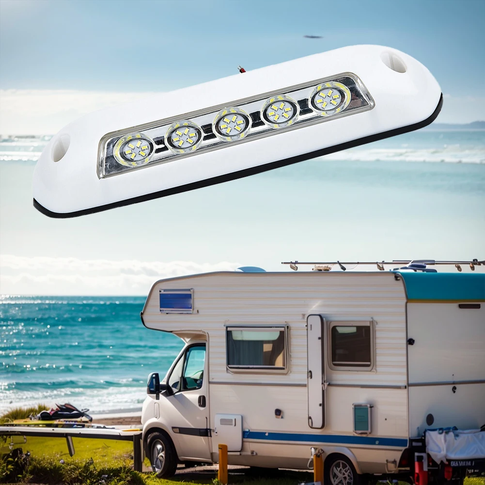 12V Motorhome Caravan Interior Wall Lamps 8W Waterproof Display Wide Lights RV Outdoor Porch Light RV Retrofit Outdoor Lighting