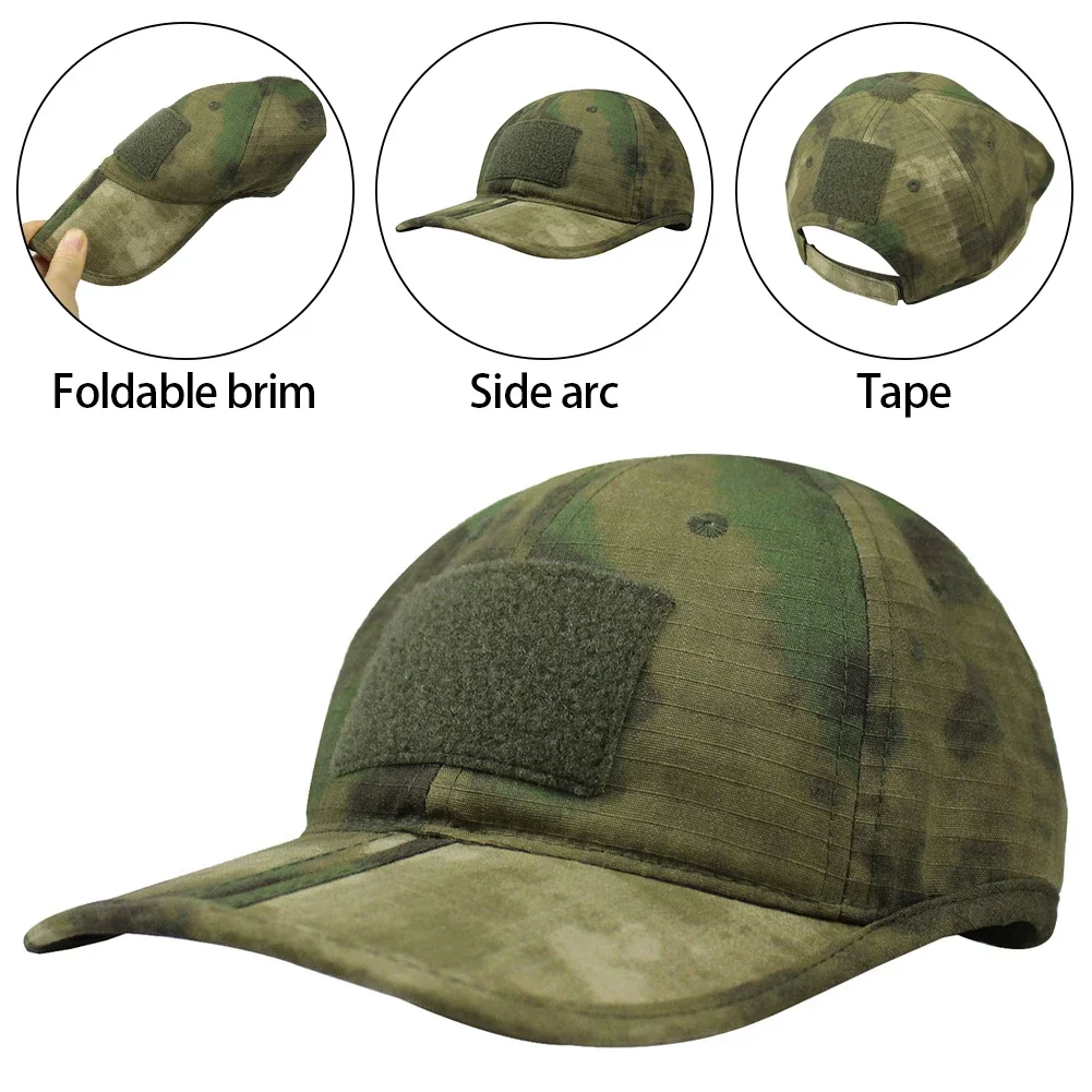 Outdoor Sports Camouflage Printed Hat Cycling Jungle Hiking Hunting Fishing Sunscreen Visors Unisex Adjustable Golf Baseball Cap