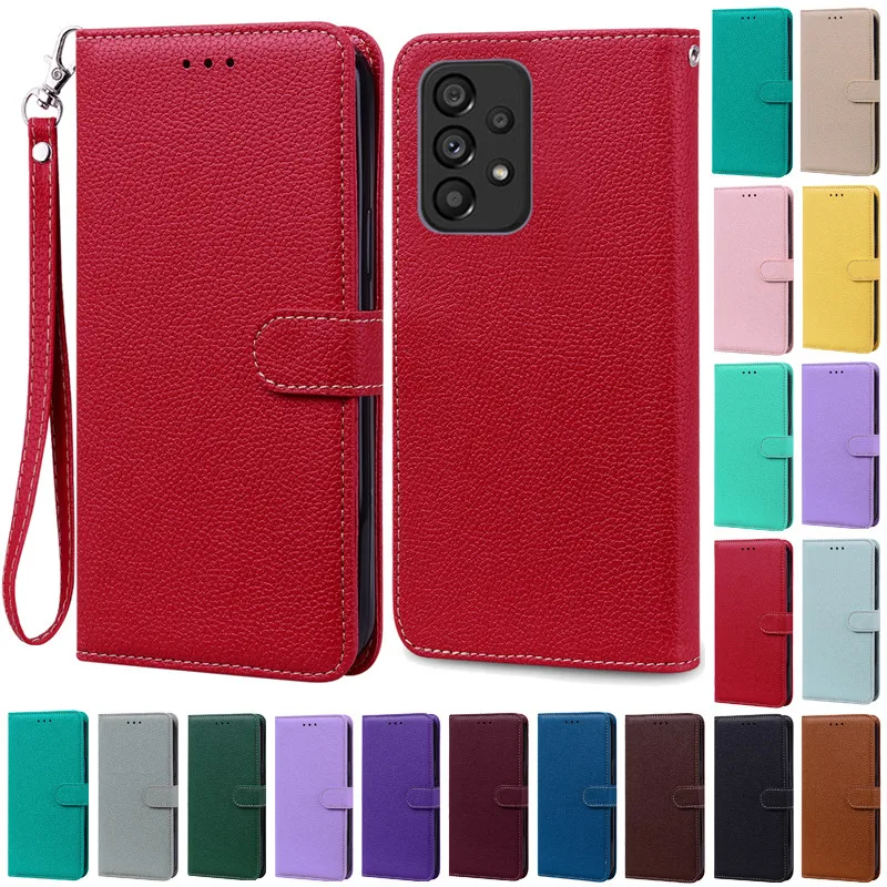 Phone Case For Samsung Galaxy A53 5G A73 A33 Leather Wallet Flip Cover