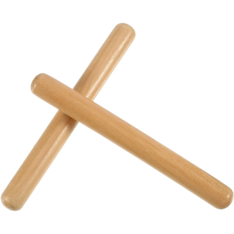 Classic Claves Rhythm Sticks Wooden Drum Sticks Classic Claves Percussion Instrument Kid Children Musical Toy Rhythm Learning drum sticks drum percussion accessories drum accessories
