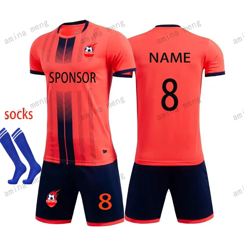 Children Football Jerseys Sets Men Boys Soccer Clothes Suit Short Sleeve Kids Football Uniforms Soccer Tracksuit Jersey Kit