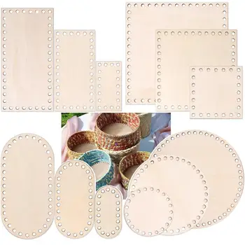 Wooden Crochet Basket Bases 1