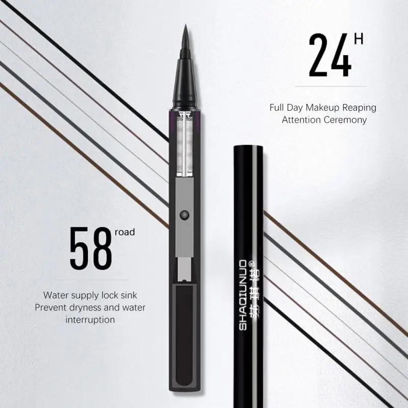 Ultra-fine Liquid Lying Silkworm Eyelash Pen Matte Black Brown