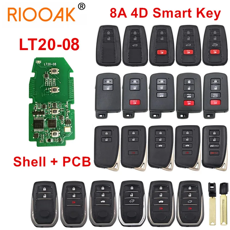 

Lonsdor LT20-08 for Toyota Lexus 8A 4D Universal Smart Remote Key for KH100+ K518 K518ISE