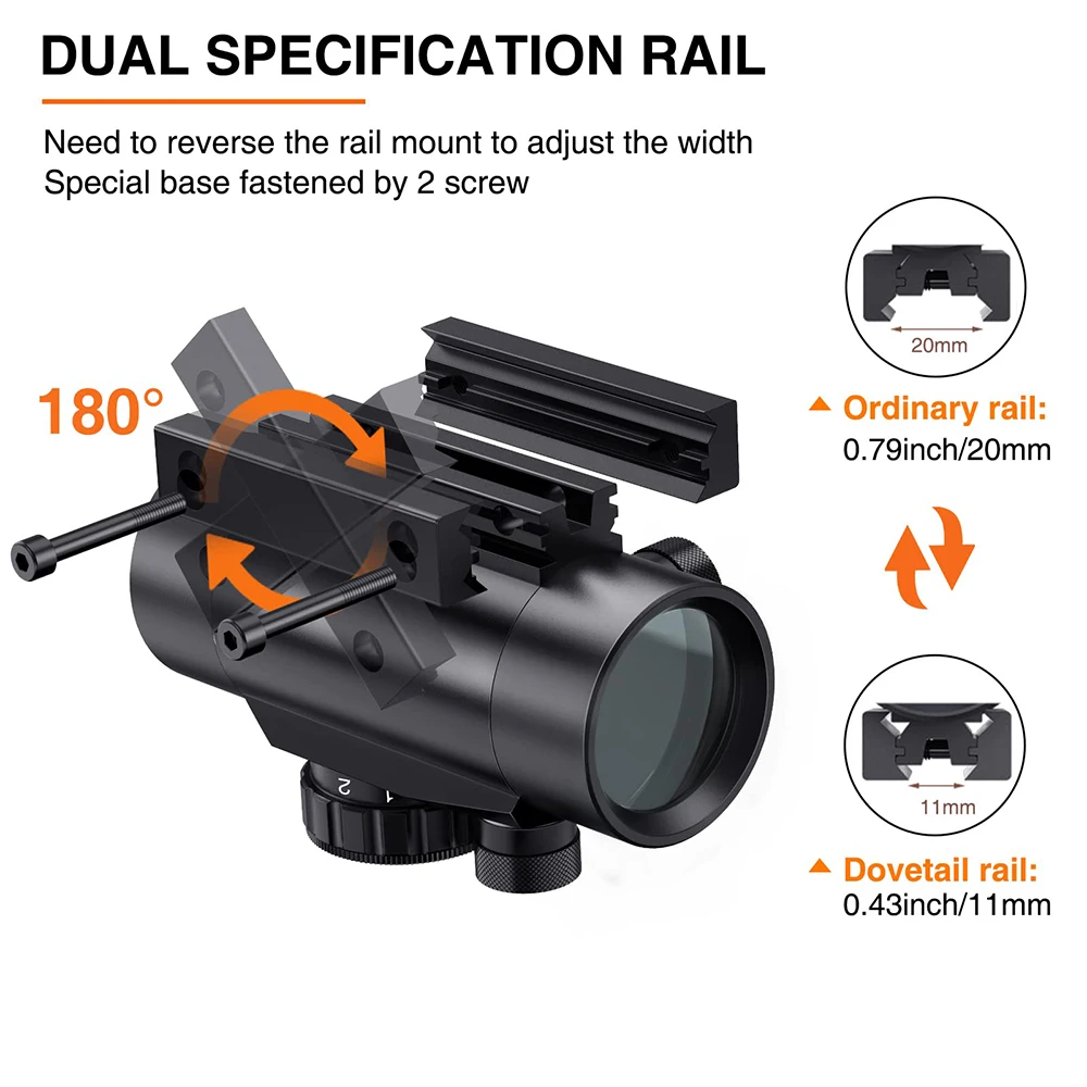 Red Dot Sight Hunting Rifle Scope Green Red Dot Reflex Sight Riflescope 11/20mm Mount Airsoft Hunting 1x30 1x40 2x40mm red dot sight rifle scope