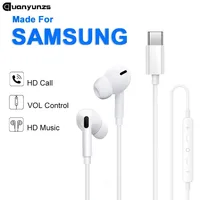 Wired Headphones For Samsung Galaxy S24 S23 S21 S22 S20 Plus Type USB C 3.5mm Jack Earphones A54 A34 A53 Note 20 10 Accessories 1