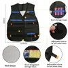 Kids Tactical Vest Kit Nerf Guns Series Refill Darts Reload Clips Tactical Mask Wrist Band and Protective Glasses Nerf Vest Toys 2