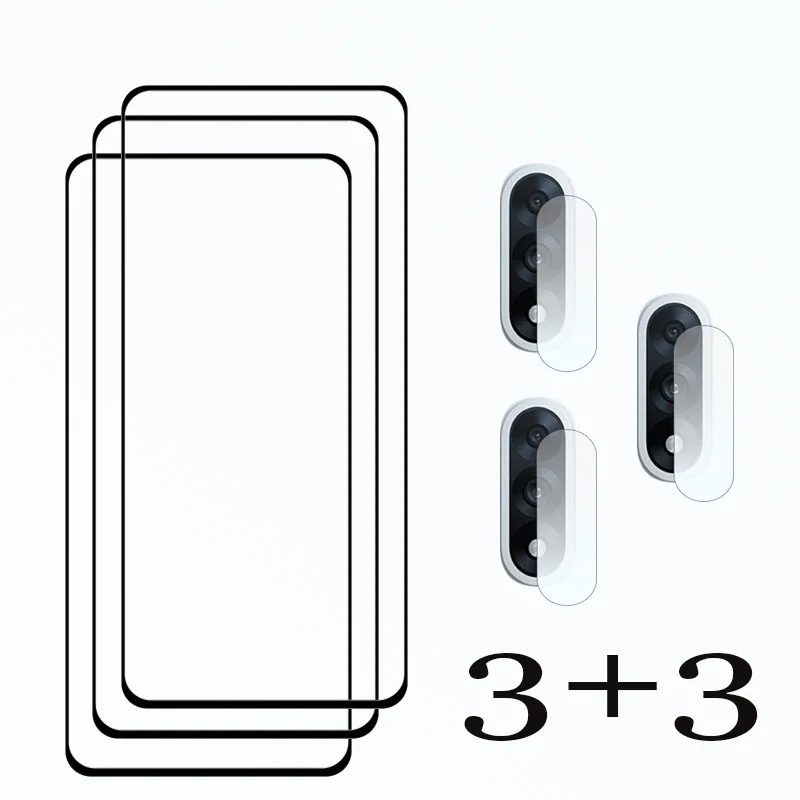 Premium Full Cover Screen Protector with 9H Anti-Scratch Clear Glass and Soft Fiber Lens Film