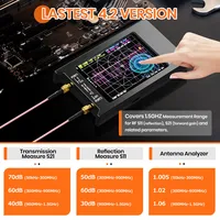 2022 New Updated NanoVNA-H4 4inch Vector Network Analyzer 10k-1.5GHz HF VHF UHF Antenna Analyzer Version 4.3 with SD Card Slot 3