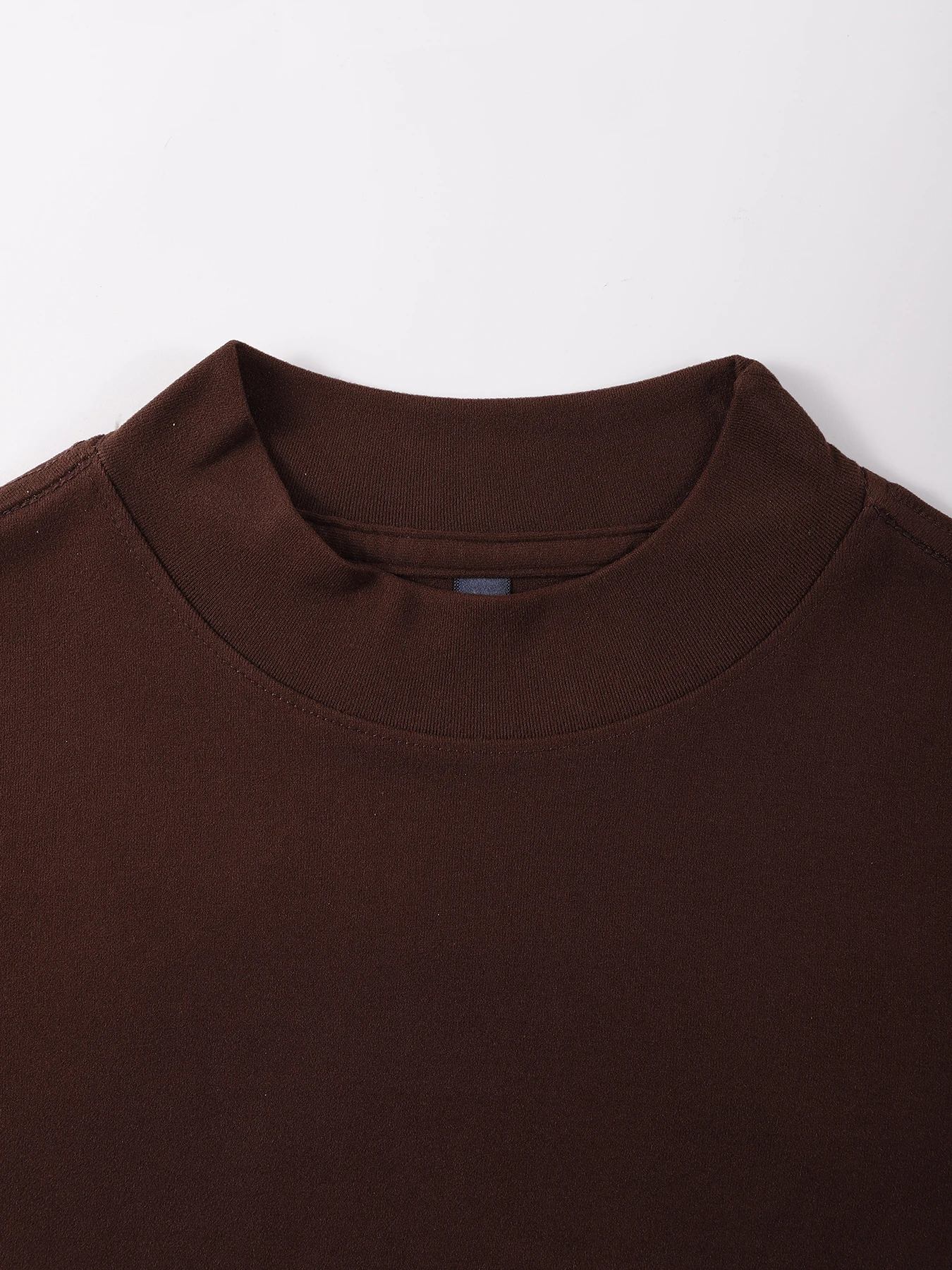 New York Brooklyn 1988 Letter Print Mens Mock Neck Top Elasticity Fashion Clothes Autumn Warm Long Sleeve Retro Unisex Soft Tee