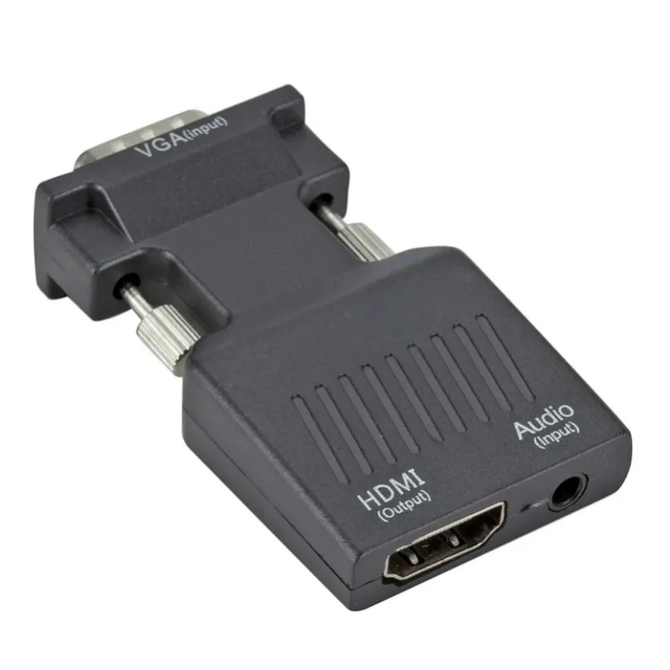 Vga to hdmi converter 1080P VGA to HDMI-compatible Video Converter With 3.5Mm Audio Cable Male To Female Adapter For PC Laptop To Monitor