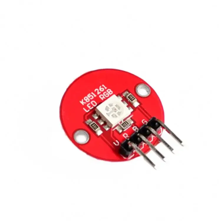 5050 원형 풀 컬러 LED 3색 패치 센서 모듈(Diy 자동차 키트용 케이블 포함)