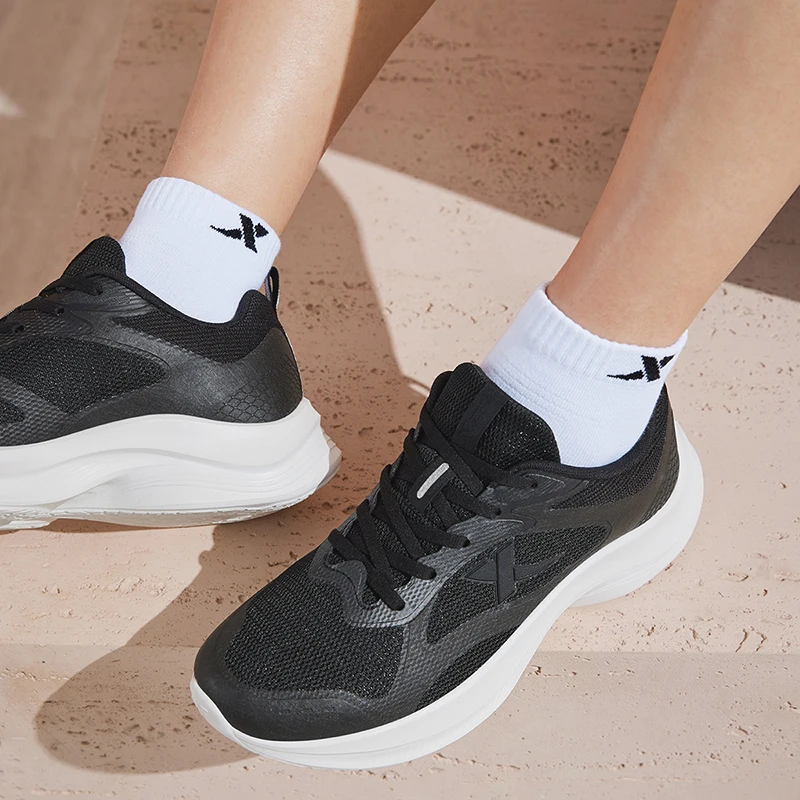 Xtep Running Shoes For Women Summer Elasticity Sole Sports Shoes Chic Mixed Color Lightweight Soft Sneakers 876218110018