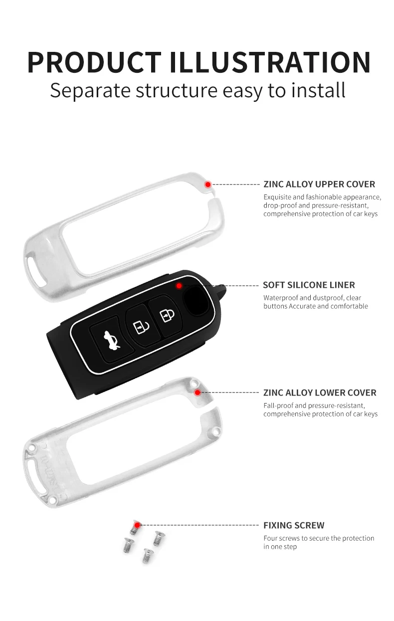 Zinc Alloy Car Remote Key Case Cover Shell Mazda 2 3 6 BL BM GJ Atenza Axela Demio CX3 CX-3 CX5 CX-5 CX7 CX9 MX5 KE KF Keyless - S0762cea346a3436299f9650a1c96bfc8R