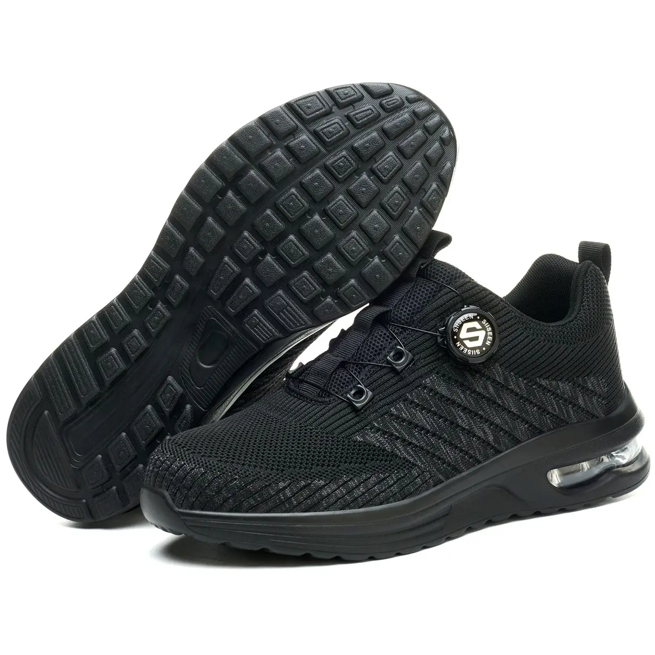 New Men's Rotary Buckle Safety Shoes 2