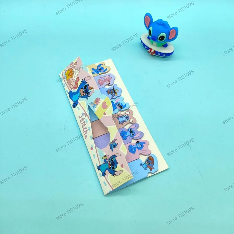 3pcs/lot Disney Stitch Memo Pad Sticky Notes Bookmark Kawaii Stationery Scrapbooking label Post Office School Supplies 4