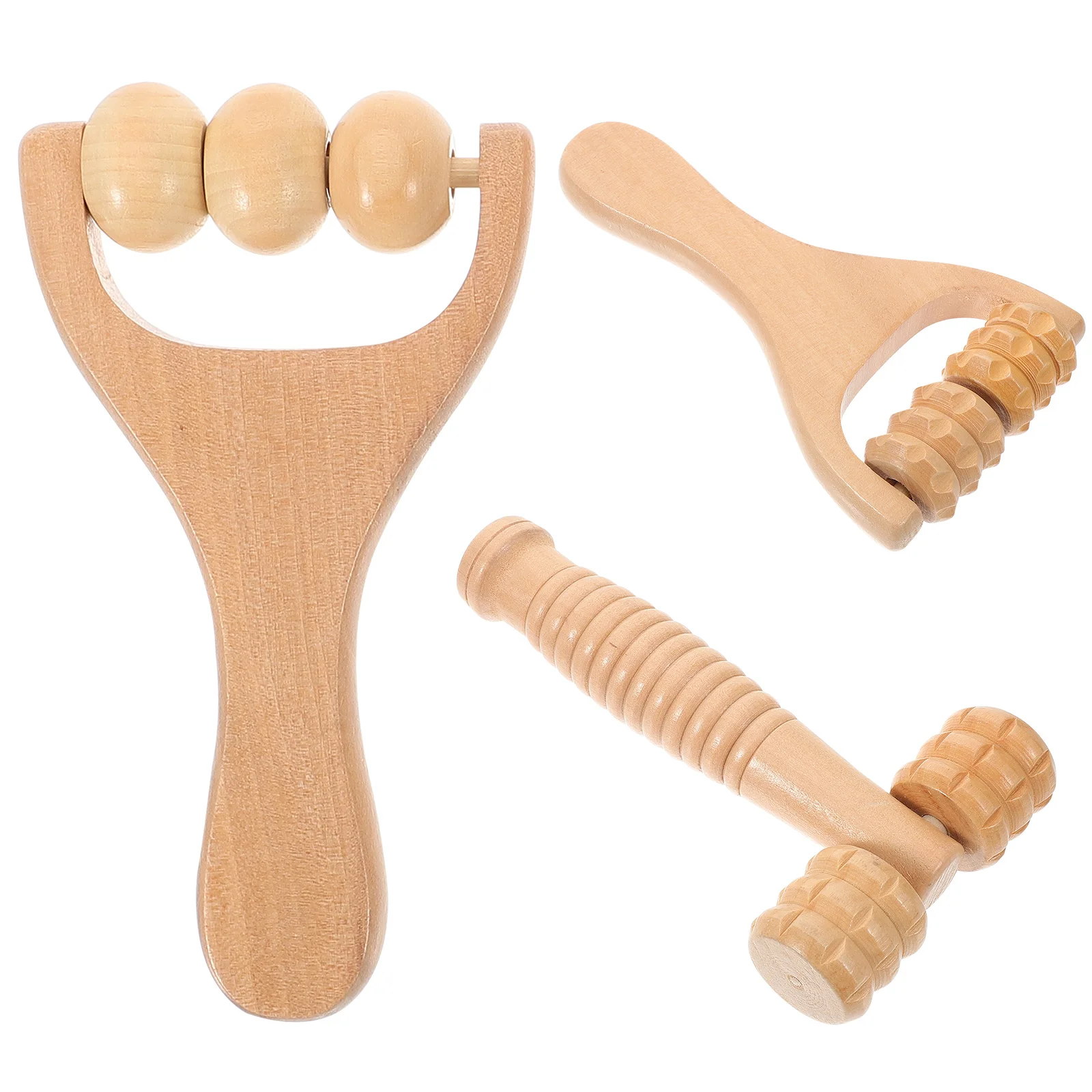 

Wooden Massage Roller Sensory Massage Set Body Roller Multi-Functional Foot Massager