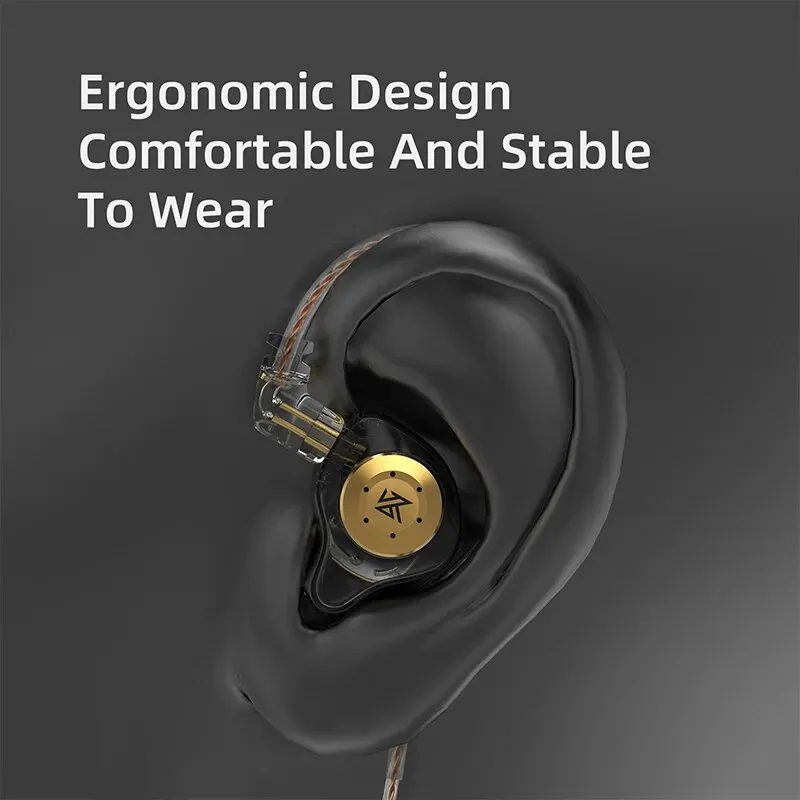 KZ EDX PRO Dynamic Earphones HIFI Bass Earbuds In Ear Monitor Sport Noise Cancelling Headset 5
