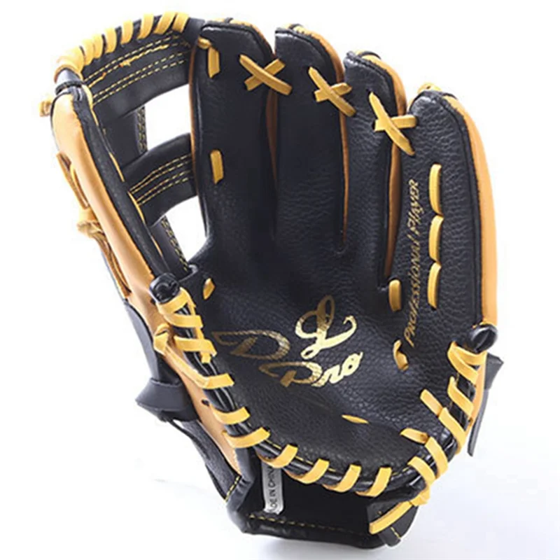 Nuovo! 1 guanto da softball con guanti da baseball in pelle bovina a doppio strato da 11,5 pollici, adatto per adolescenti