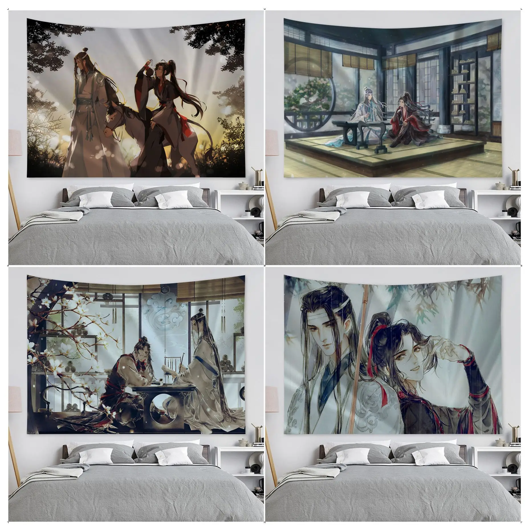 

Mo Dao Zu Shi MDZS Tapestry Chart Tapestry for Living Room Home Dorm Decor Art Home Decor