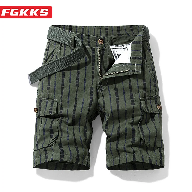 

FGKKS 2023 Casual Shorts Men's Spring And Summer Products Pure Cotton Breathable Slim Pants High-Quality Design Hot Shorts Men