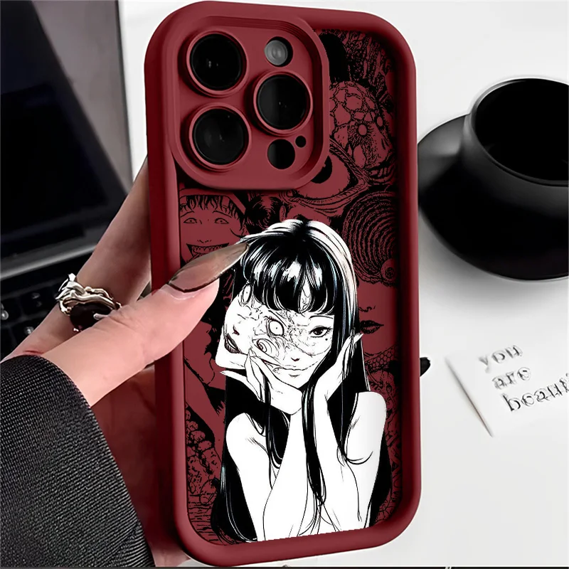 Junji Ito Horror Art TPU Phone Case - Premium Shockproof Back Cover