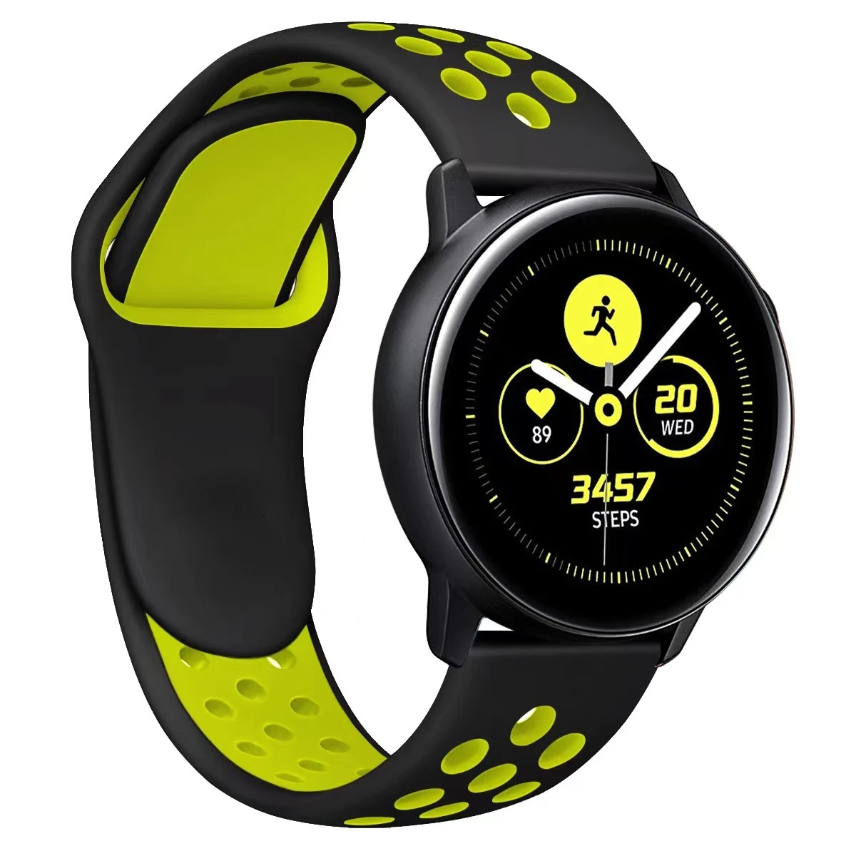 Silicone Sports Breathable Bracelet Strap - 20mm/22mm
