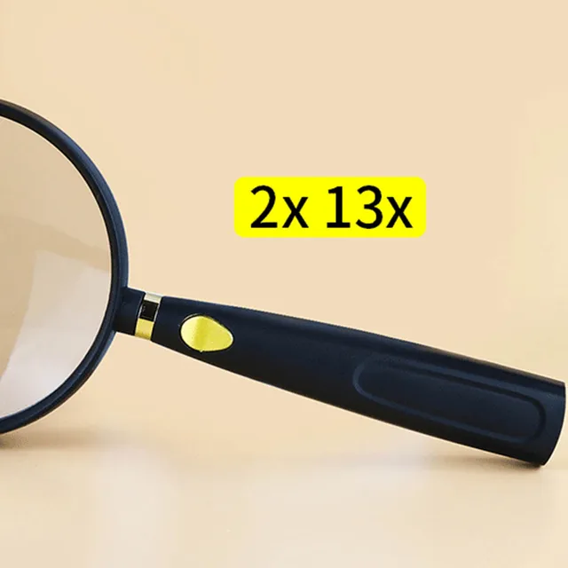 Lens Diameter 75mm 90mm 110mm Optical Hd Magnifying Glass Handheld Reading  Magnifier For Book Reading Loupe - Magnifiers - AliExpress