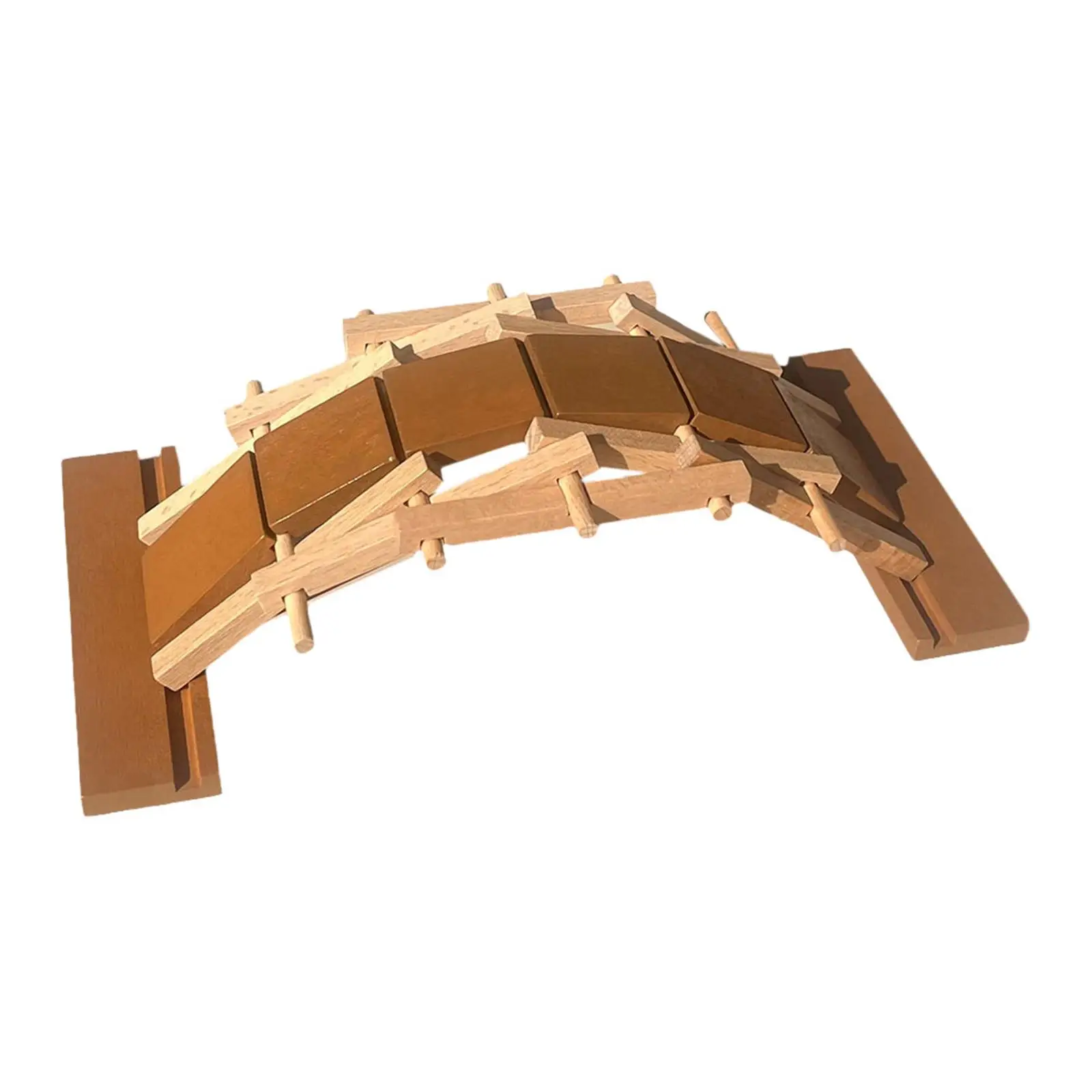 

Wooden Arch Bridge Toy Crafting Hobby Building Kits Wood Construction for Children Kids Adults Woodworking Workshop School