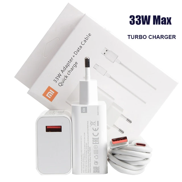 Xiaomi Fast Charger 33w Turbo Charge  Original Xiaomi 33w Turbo Charger - 33w  Xiaomi - Aliexpress