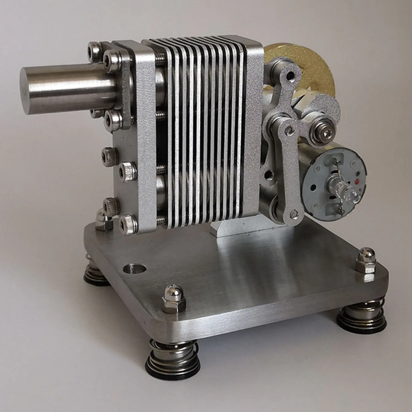 Full Metal Stirling Engine Model Mini Generator Model Physics Steam Science Educational Engine Kit Toy