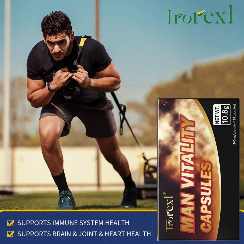 Organic Epimedium American Ginseng Pill Pure Non-Gmo Supports Reproductive Health Natural Energizer