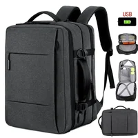 Classic Travel Backpack Men Business Backpack School Expandable USB Bag Large Capacity Laptop Waterproof Fashion Backpack 1