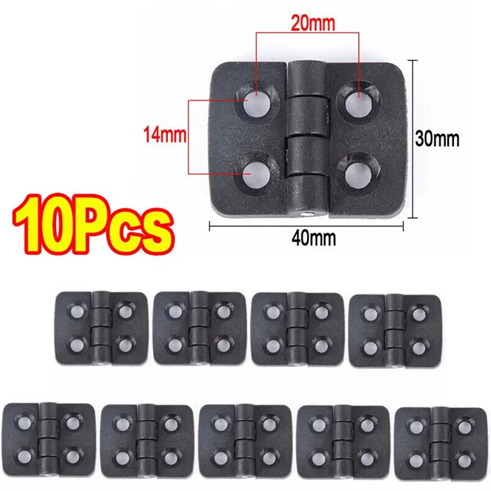 Nylon Hinges 10pcs Door Hinges Plastic Butt Window Hinges For Electric Box Cabinet Industrial Box Bearing Hinge Binder Home Hardware