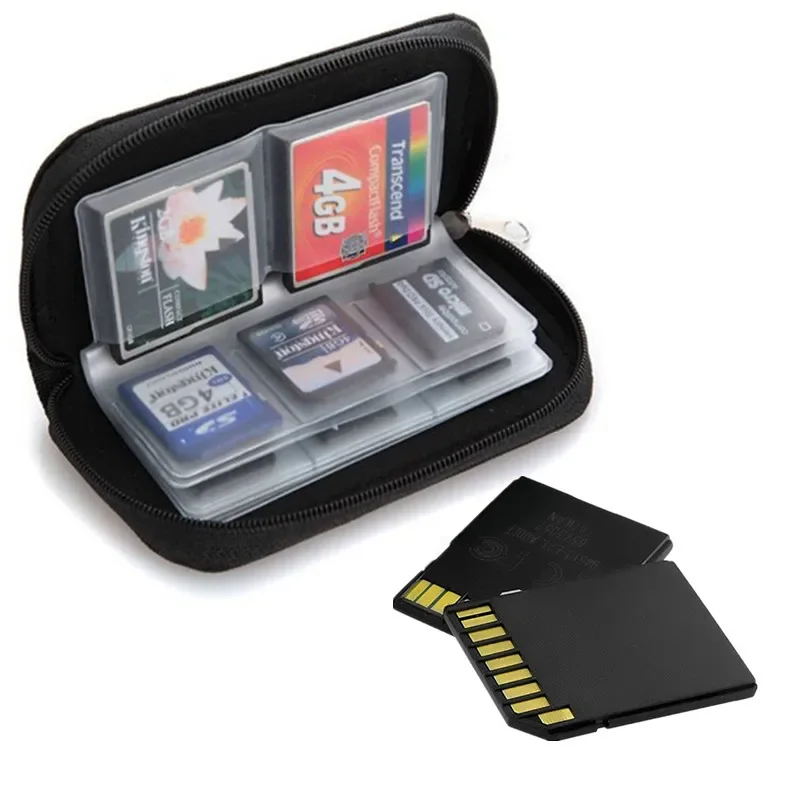 22 Slots Memory Card Bag CF/SD Card Holder Case Memory Storage Wallet Box for CF/SD/Micro SD/SDHC/MS/DS Game Camera SD