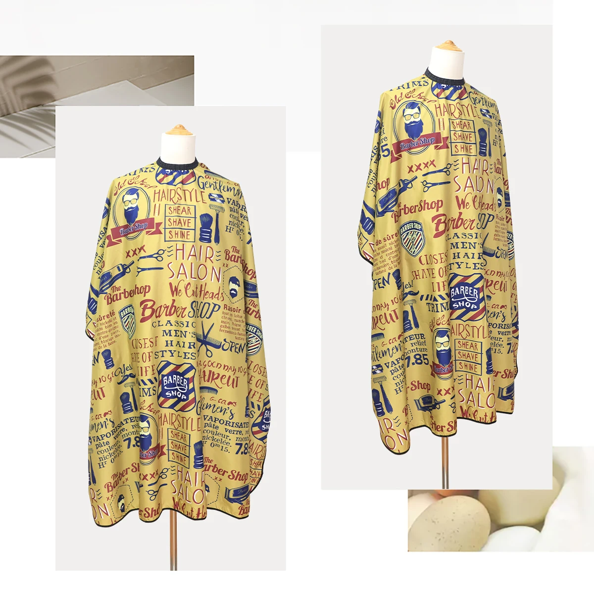 Salon Styling Barber Haircut Cloth Waterproof Hairdresser Apron Pattern Gown Dyeing Haircutting Soft Capes Hairdressing Styling