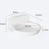 Punch-Free Home Monitoring Bracket Wall-Mounted White Clear Multi-functional Shelf Camera Bracket for Home Universal 6